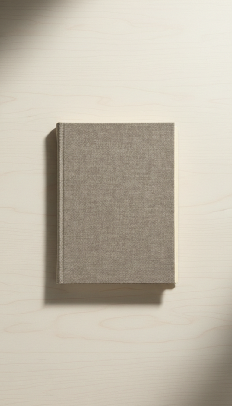 Washi Taupe canvas hardbound journal