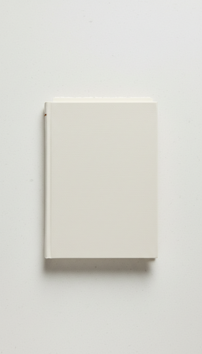 Ivory Wash canvas hardbound journal